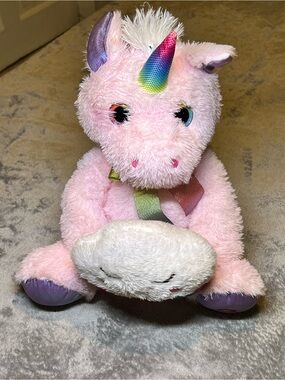 Pink Plush Toy with Light-Up Battery Module